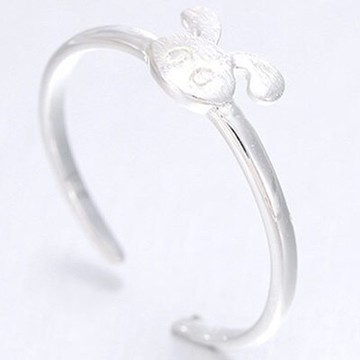 現貨+預購 925純銀戒指 銀飾-小兔子造型可愛迷人流行母親節生日情人節禮物女配件73ae30【獨家進口】【米蘭精品】