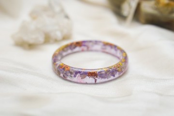 薰衣草紫【日常版手鐲62mm】－魔法水晶淨化奧根