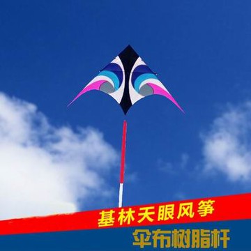 【天眼風箏-28雙把白輪+800米4股線+2.8米天眼風箏+30米彩虹尾巴-1套/組】可掛燈掛尾傘布大型風箏，可代購其他配件-30012