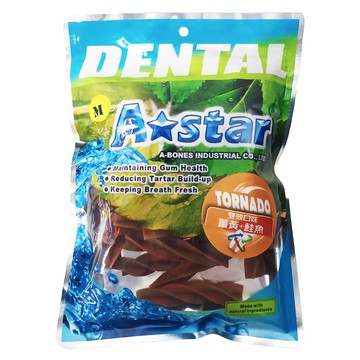 A star 漩力淨潔牙棒 M號  薑黃鮭魚  240g  1包