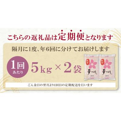 ふるさと納税 福智町 無洗米 福岡県産・夢つくし10kg定期便(隔月・年6回)