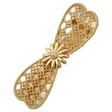 CHIC CHIC 日本造型抓夾  簍空珍珠蝴蝶