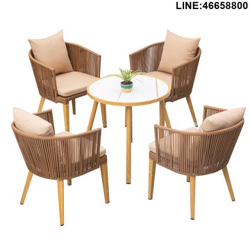 藤編桌椅 沙發椅 戶外家具 酒店家具 度假村家具 戶外沙發 庭院家具 躺椅 戶外桌椅組合 休閒家具 露營桌椅 商用家具 戶外家具藤編簡約北歐室內客廳休閑庭院花園室外露臺休閑藤椅 支持訂製 免運到府 快速出貨