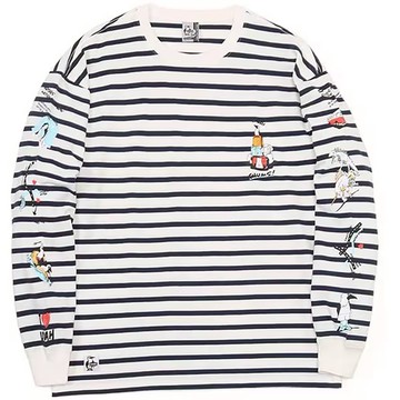CHUMS 男 Oversized Utah Tours L/S T-Shirt長袖上衣 白/深藍-CH012346W011