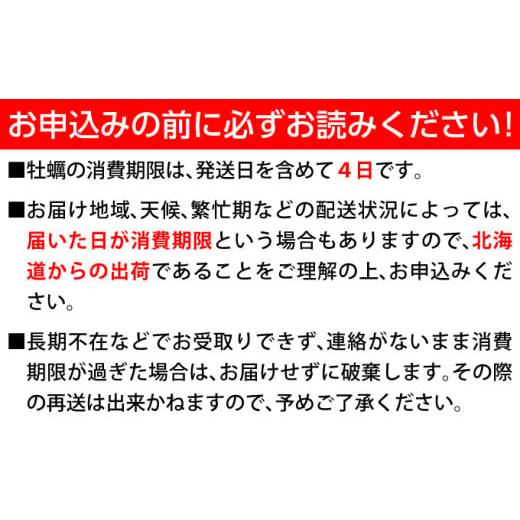 ふるさと納税 北海道 佐呂間町 カキ 殻付き2年貝約2.5kg・むき身1年貝400g（200g無水パック×2） セット 佐呂間産  牡蠣 海鮮 魚介