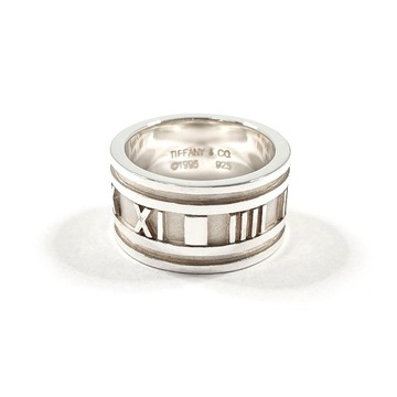 【日本直購 二手美品】15 號 蒂芙尼 TIFFANY&Co. Atlas 寬版戒指 銀 925 男士飾品 已重新拋光
