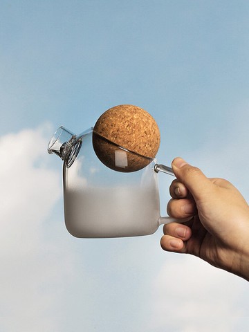 木笙耐溫玻璃涼水壺辦公室個性泡茶壺家用客廳水果花茶透明冷水壺