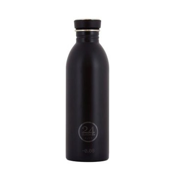 【義大利 24Bottles】高耐磨輕量冷水瓶 500ml - 紳士黑