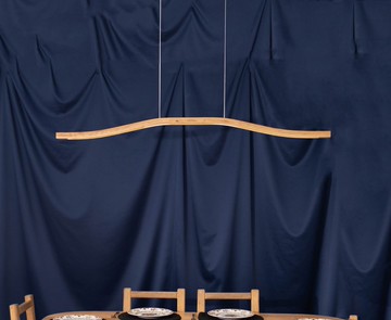 木質吊燈 線性吊燈 弧形吊燈 廚房中島燈