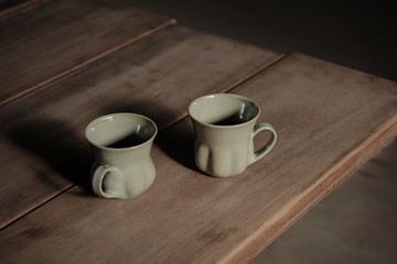 馬克杯 l 酪梨釉 青瓷 瓜稜馬克杯 陶杯