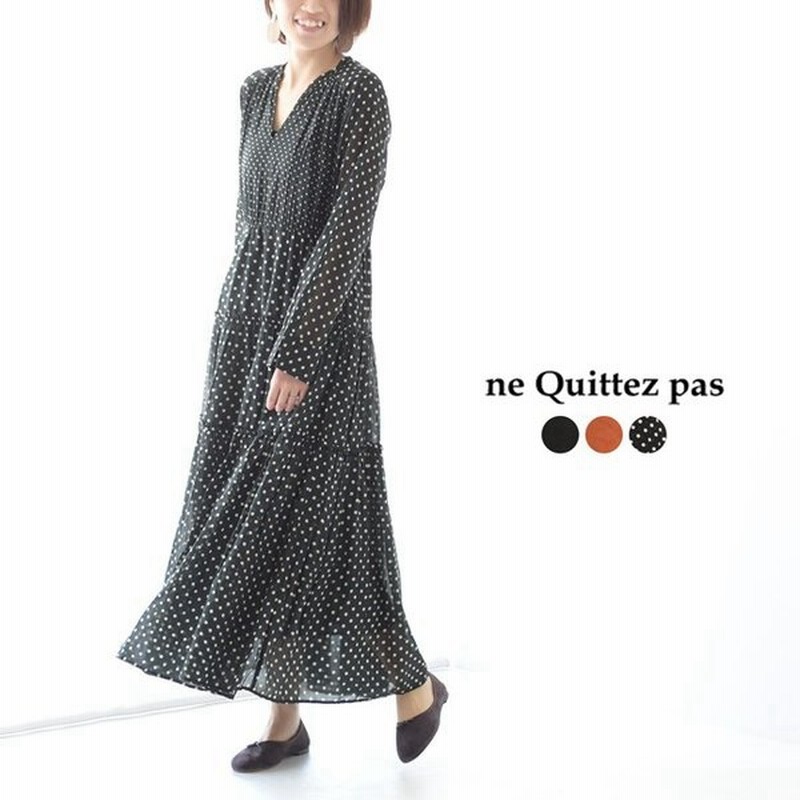 ヌキテパ Ne Quittez Pas コットン ギャザー ロング ドレス ワンピ Cotton Gather Long Dress ワンピース p pr 送料無料 通販 Lineポイント最大0 5 Get Lineショッピング