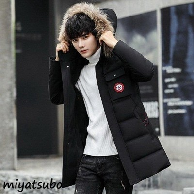 ダウンジャケット メンズ 軽量 ダウンコート 冬物 冬服 アウター 大きいサイズ 黒 ブラック フード付き 防寒 激安 彼氏 男性 M L Xl Xxl 3xl 通販 Lineポイント最大get Lineショッピング