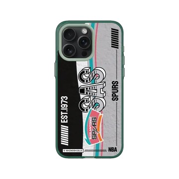 iPhone 15 Pro Max JellyTint 憂墨綠 - NBA - 復古球員卡-聖安東尼奧馬刺 San Antonio Spurs - Vintage Card