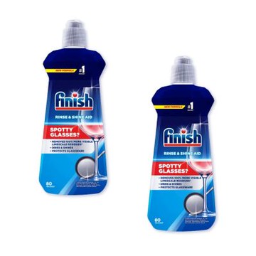 FINISH亮碟光潔潤400ml亮潔劑2入組洗碗機配件SHINE-2 ★送7-11商品卡100元