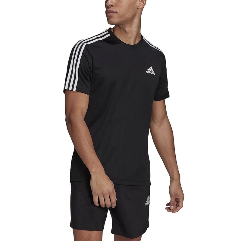 adidas アディダス メンズスポーツウェア 半袖機能Tシャツ エアロレディ D2M スポーツ 3ストライプス 半袖Tシャツ AEROREAD...  通販 LINEポイント最大GET | LINEショッピング