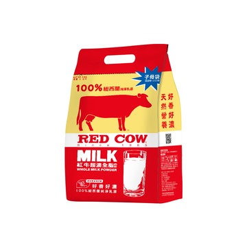 【紅牛】超濃全脂奶粉 2kg黃小柔推薦(新鮮紐西蘭奶源、濃郁風味、無添加)