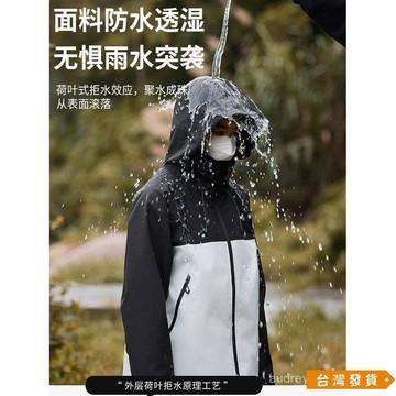 【台灣發貨】防風防水衝鋒衣 休閒百搭外套 戶外運動騎行服 大呎碼外套S-3XL 情侶衕款外套 男生透氣夾克 情侶
