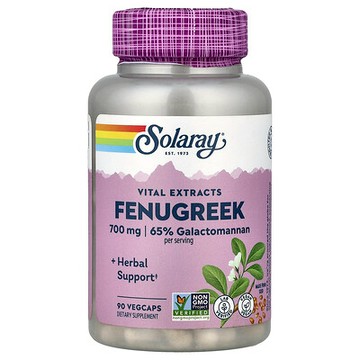 Solaray, 重要提取物，胡蘆巴，700 毫克，90 粒素食膠囊（每粒膠囊 350 毫克）