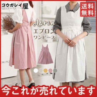 縷縷夢兎 rurumu:22SS エプロンワンピース フリルチェックエプロン