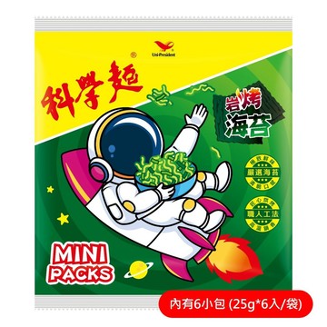 科學麵岩烤海苔Mini包25g*6入