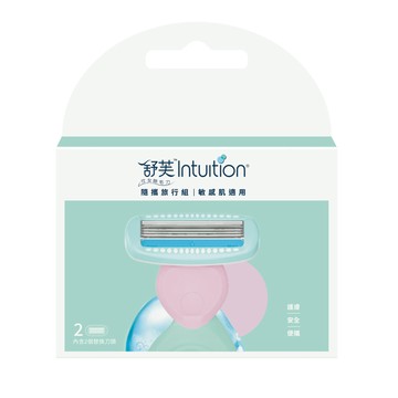 舒適舒芙仕女除毛刀夏日風情隨攜旅行組敏感肌補充刀片