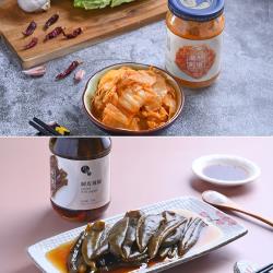 食漬然 黃金泡菜和剝皮辣椒任選6罐(360g/罐)