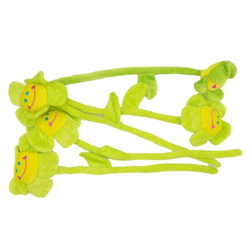 絨毛太陽花娃娃 大號 5入  45cm  綠色  1組