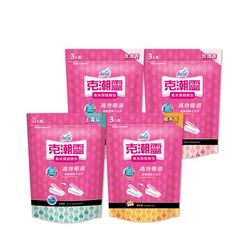克潮靈 集水袋補充包(400mlx3入/組) x4組(共12入)-檜木香/去霉味/玫瑰香