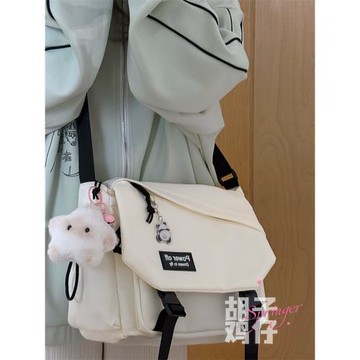 日系原宿復古工裝斜挎包男韓版少女學生單肩郵差包大容量百搭背包