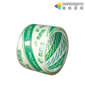 北極熊大管芯超透明OPP包裝膠帶 PPT6040X 60mmx36M 封箱膠帶｜Officepro總務倉庫