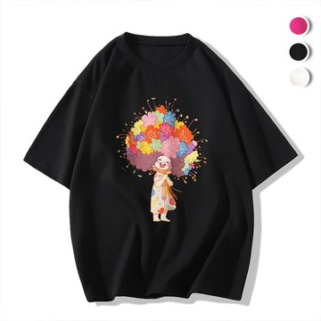 【韓國K.W.】KN3387韓國空運歡愉今夜輕膚棉上衣(假兩件/刺繡/印花圓領/V領上衣T恤)