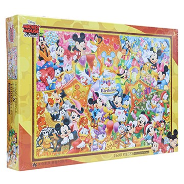 MICKEY MOUSE 米奇家族拼圖，1600片，102x73cm，紙質  1盒