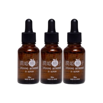 URUHIMEMOMOKO S1精華液 30ml/瓶 三瓶組 (美肌、10%菸鹼醯胺、積雪草)
