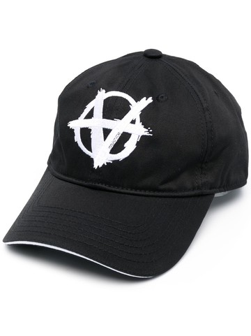 VETEMENTS - logo-print baseball cap - unisex - Cotton - One Size - Black