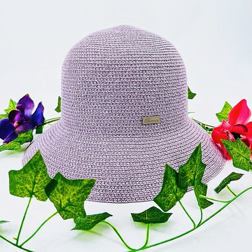 【BONNIE編織工坊】鳥語花香手工編織帽-薰衣草