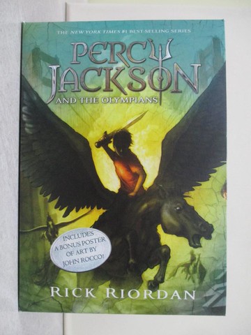 【書寶二手書T1／一般小說_YCW】Percy Jackson and the Olympians_共5本合售_Riordan, Rick/ Rocco, John (ILT)