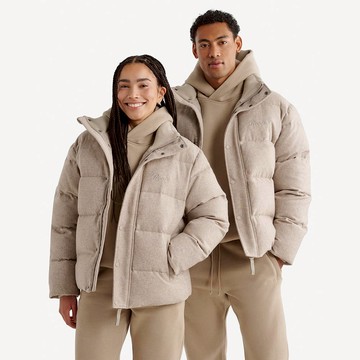 Roots中性-ROOTS 羽絨羊毛外套