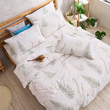 床包枕套組-單人 / 奧地利天絲二件式 / 清夏綠影 台灣製