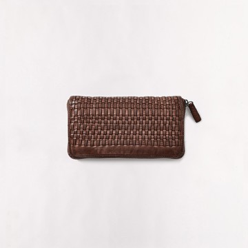 Dulce 輕柔真皮編織長夾