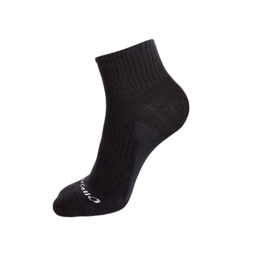 FootSpa足弓加強運動短襪-Y字 - M素黑