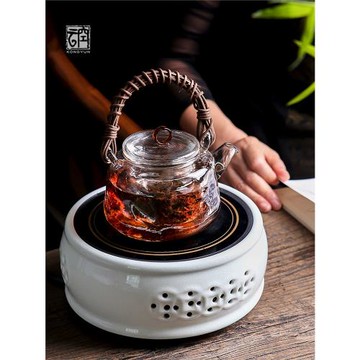 空云原創自如玻璃泡茶壺 耐高溫煮茶燒水壺小容量電陶爐專用