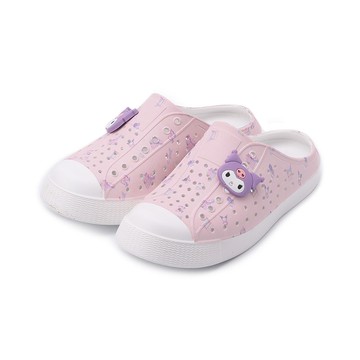 酷洛米 滿版後空洞洞鞋 粉紫 中大童鞋