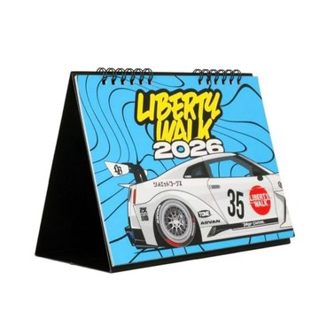 日本原宿限定  LBWK 2026 桌曆 月曆 年曆 R35封面 模型車