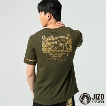 BLUE WAY聖甲蟲荷魯斯之眼短T-綠