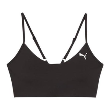 Puma 運動內衣 女裝 輕度支撐 黑【運動世界】52686001