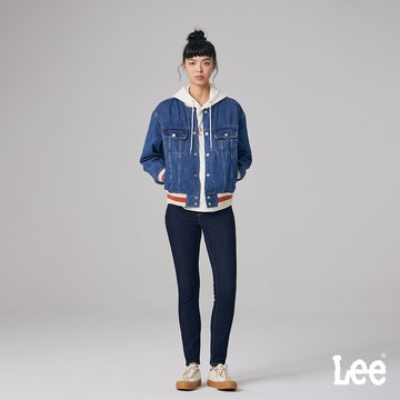 Lee 418 彈性中腰修身窄腳牛仔褲 女 MODERN 深藍洗水 LB317101898