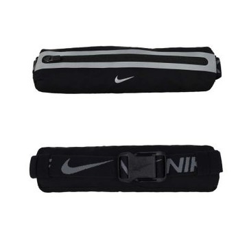 NIKE 彈性運動腰包4.0-臀包 側背包 斜背包 N1012417082OS 黑銀