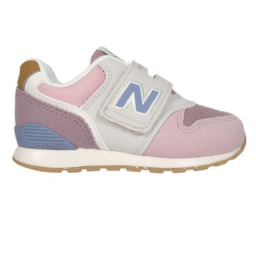NEWBALANCE 女小童休閒運動鞋-魔鬼氈 寬楦 996 NB IZ996RP3 粉灰紫棕