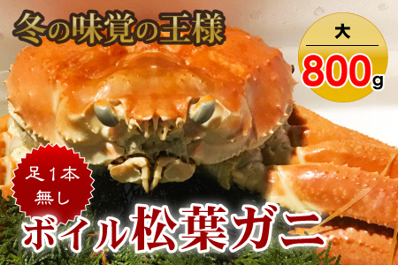 訳あり足１本なしボイル松葉ガニ（大800g）訳あり かに カニ 蟹 訳ありボイル 新鮮 かに カニ 蟹 松葉ガニ 松葉がに かに カニ 蟹 ボイル訳あり かに 松葉がに