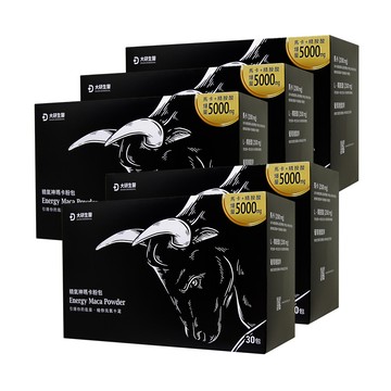大研生醫 精氣神瑪卡粉包7.4g*30包*5盒(馬卡+精胺酸5000mg)